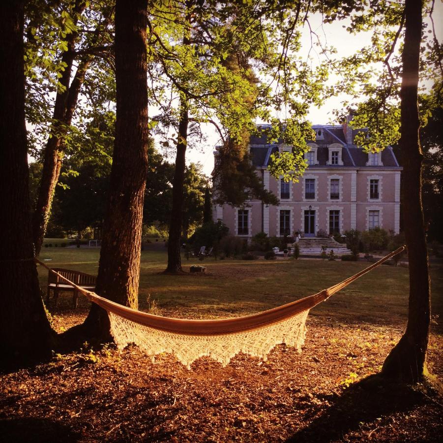 Château des Essards avec piscine et jacuzzi Langeais Exterior foto