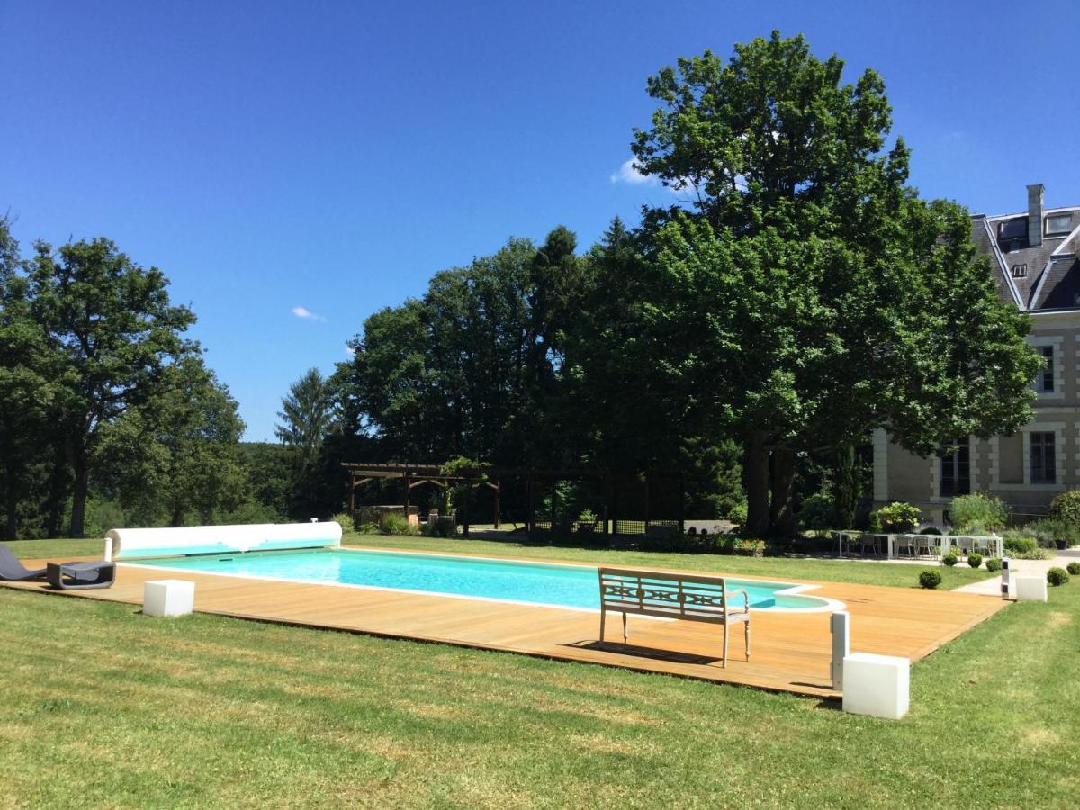 Château des Essards avec piscine et jacuzzi Langeais Exterior foto